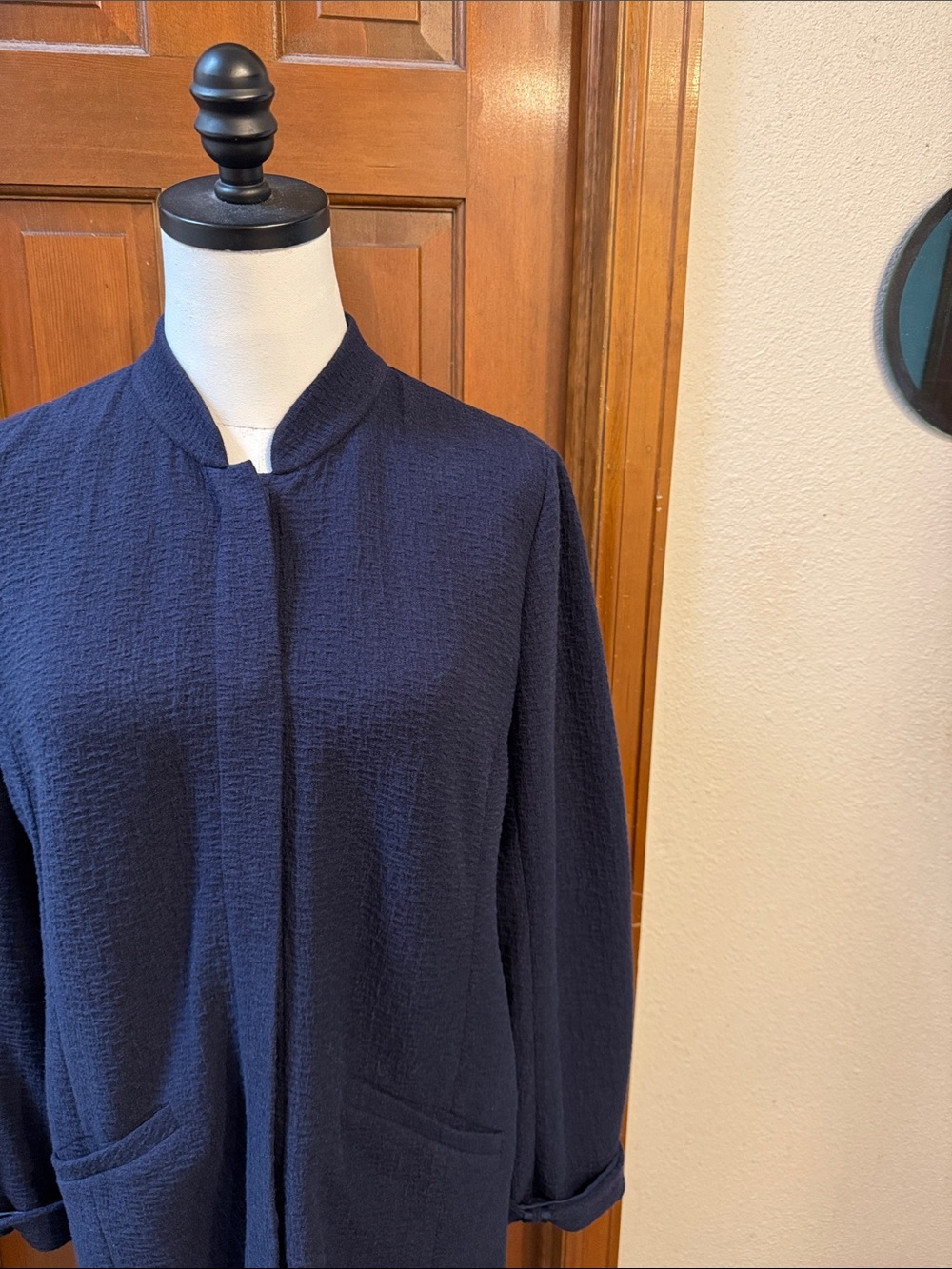 Eileen Fisher Navy Blazer Size SP